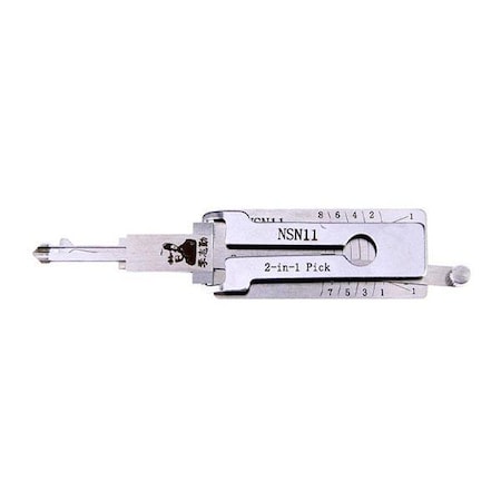 Original Lishi ORIGINAL LISHI: Nissan/Ford/Subaru NSN11 2-in-1 Pick/Decoder AG OLS-NSN11-AG